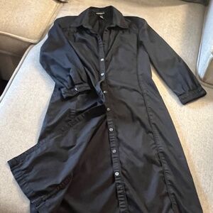 Club Monaco button up dress black